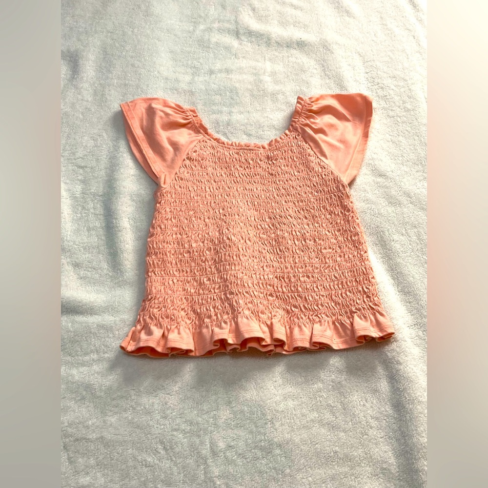 Orange Wonder nation girls smock top